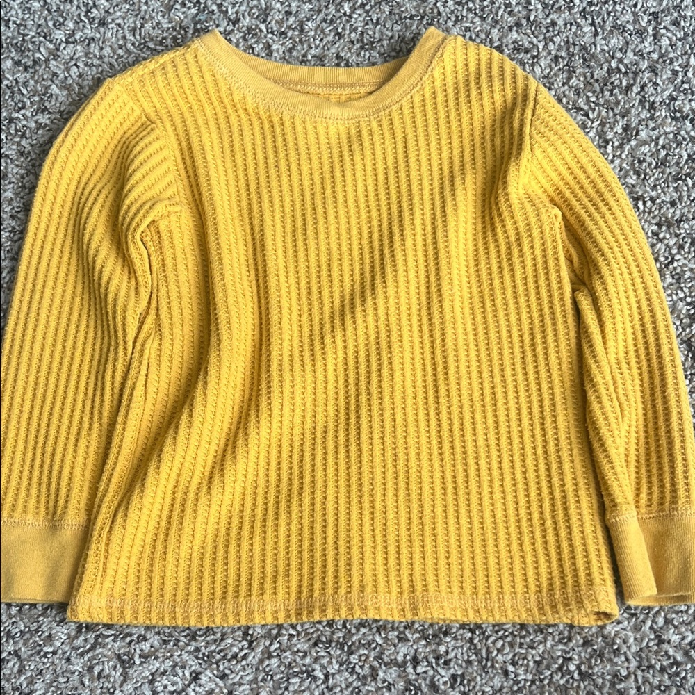 Garanimals Yellow Ribbed Kids Sweater